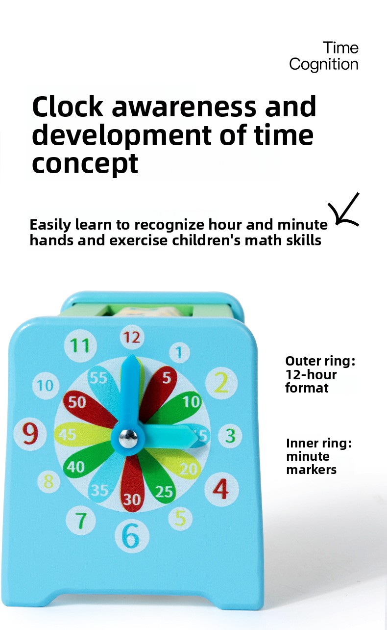 Wooden Math Cube for Kids – Hands-On Arithmetic Learning Toy – supplier image 5