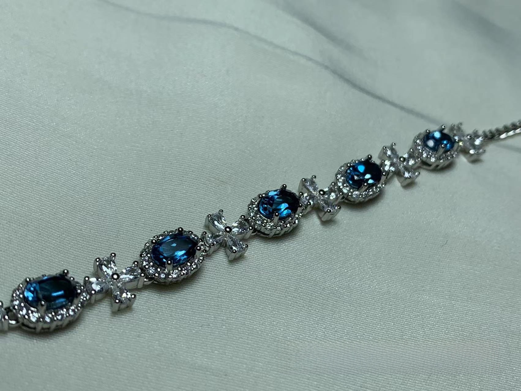 Women's Swiss Blue Topaz Bracelet – View 2