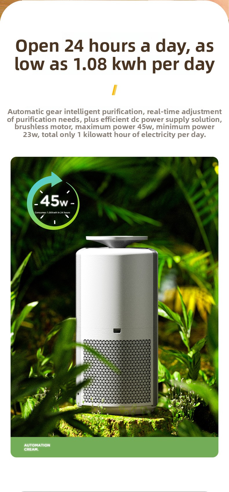 Air purifier detail