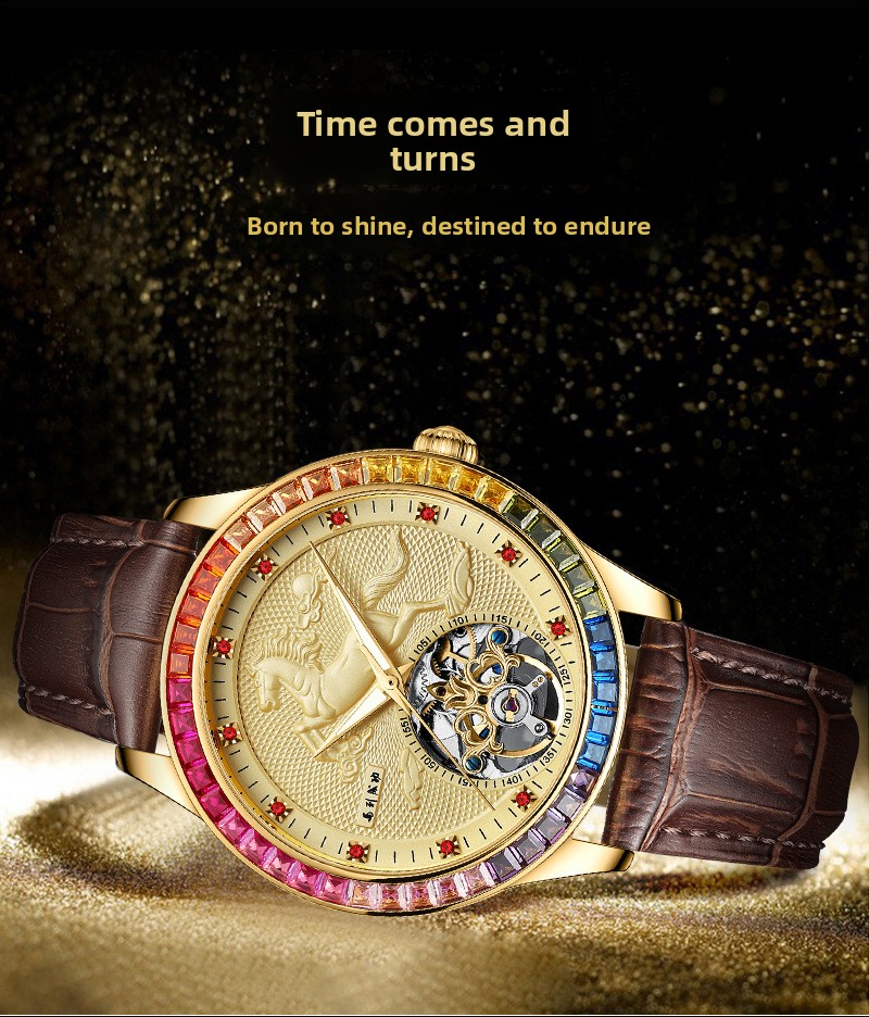 Men's Automatic Mechanical Watch Rose Gold