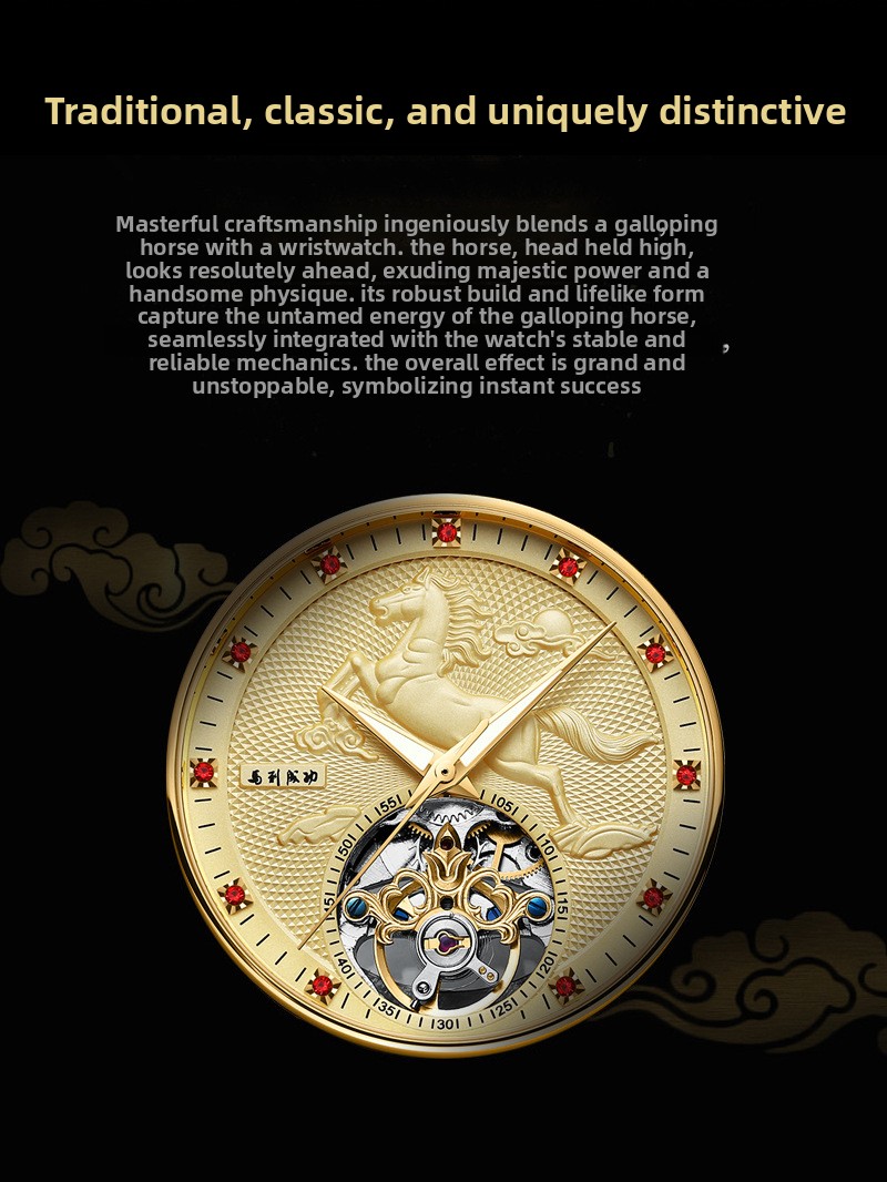 Men's Automatic Mechanical Watch Rose Gold