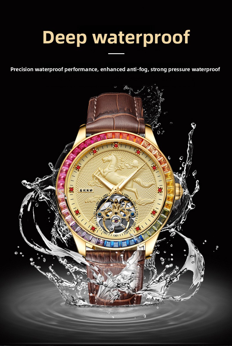 Men's Automatic Mechanical Watch Rose Gold