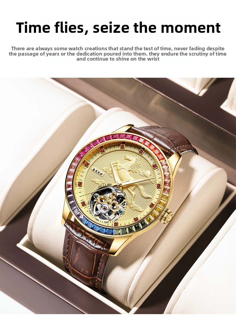 Men's Automatic Mechanical Watch Rose Gold