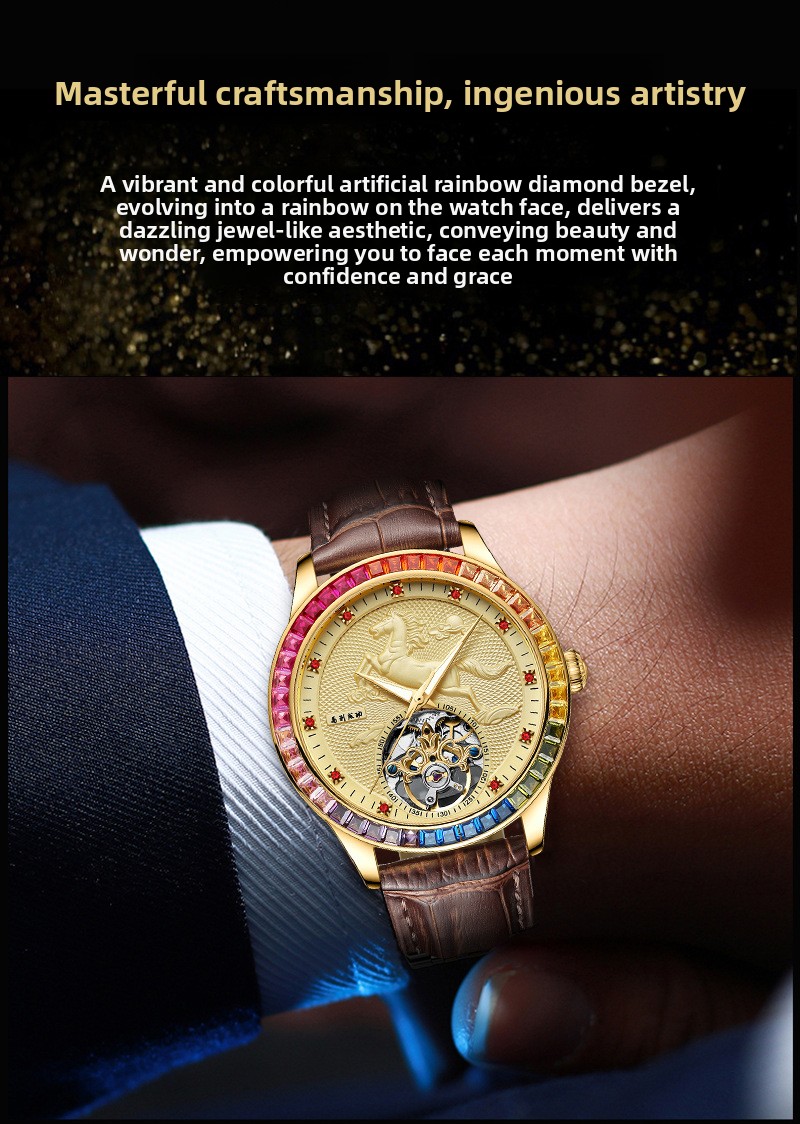 Men's Automatic Mechanical Watch Rose Gold