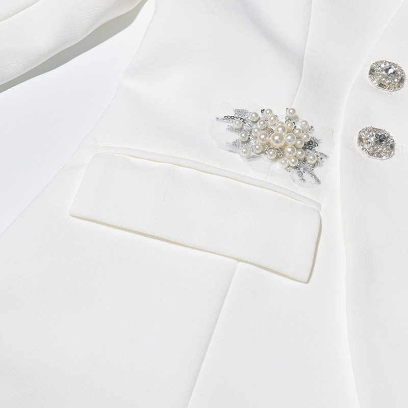 Women's V-Neck Rhinestone Blazer