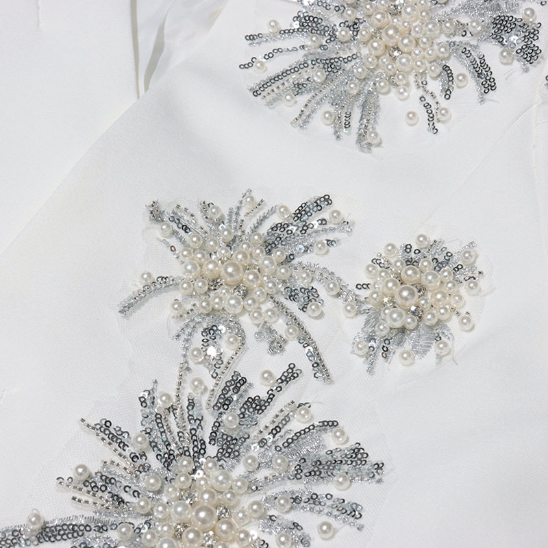 Women's V-Neck Rhinestone Blazer