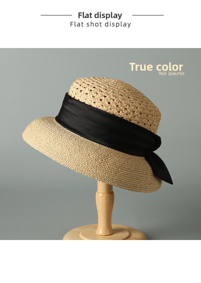 Women's Adjustable Raffia Sun Hat – View 2