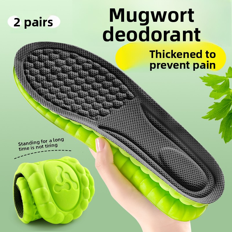 Shock Absorbing Insoles Anti Odor Sweat Wicking Shoe Inserts Comfort