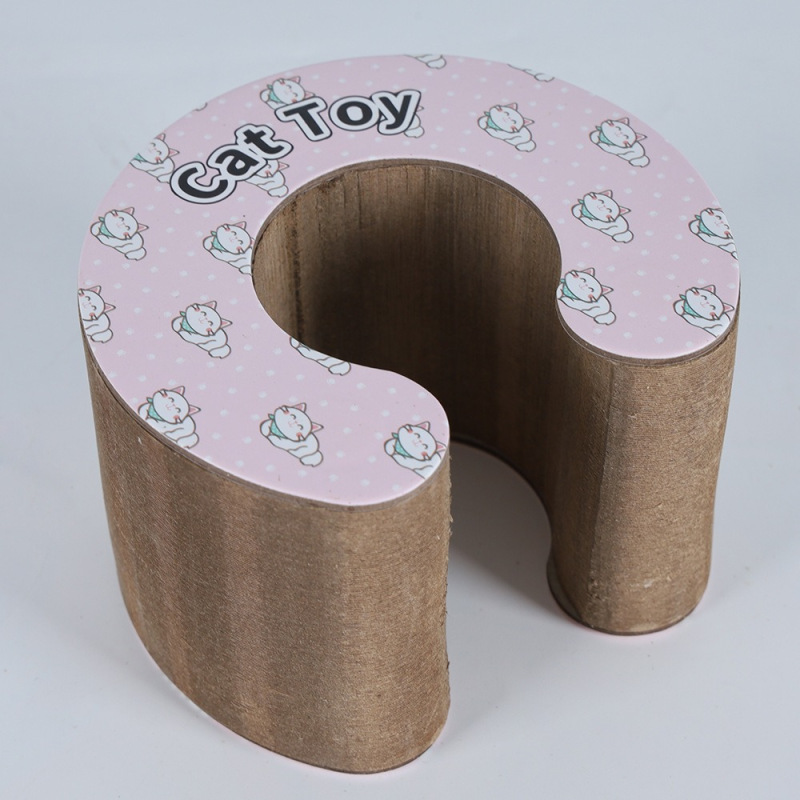 Corrugated Paper Cat Scratching Board with Nest