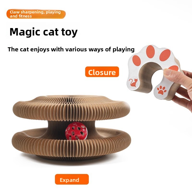 Corrugated Paper Cat Scratching Board with Nest