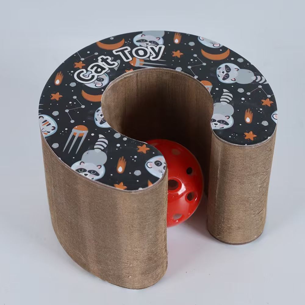Corrugated Paper Cat Scratching Board with Nest