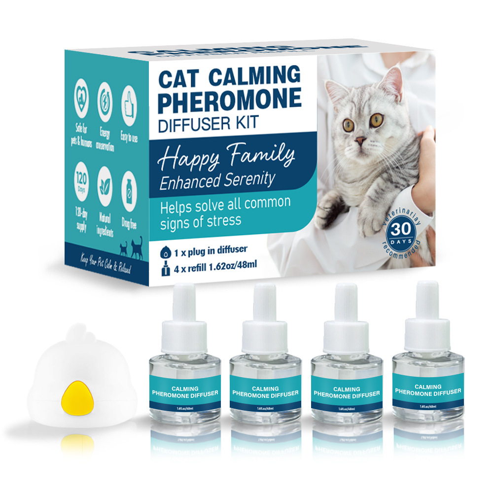 Pheromone Calming Diffuser for Pets Stress Relief Cat Dog Anxiety Comfort