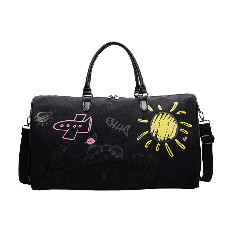 Graffiti Gym Duffel Bag Large Dry Wet Compartment Sports Travel Duffle Bag Men