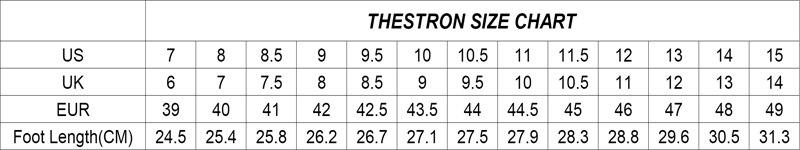 THESTRON SIZE CHART