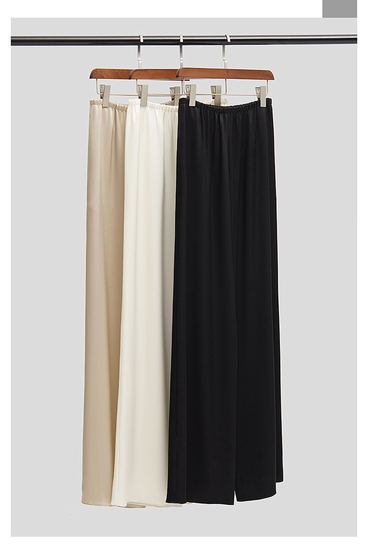 Women's High-End Acetate Wide-Leg Pants – View 2