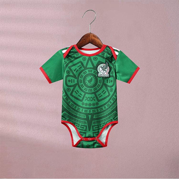 Baby FIFA World Cup Jersey One Piece Unisex National Team’s Brazil, Mexico, USA
