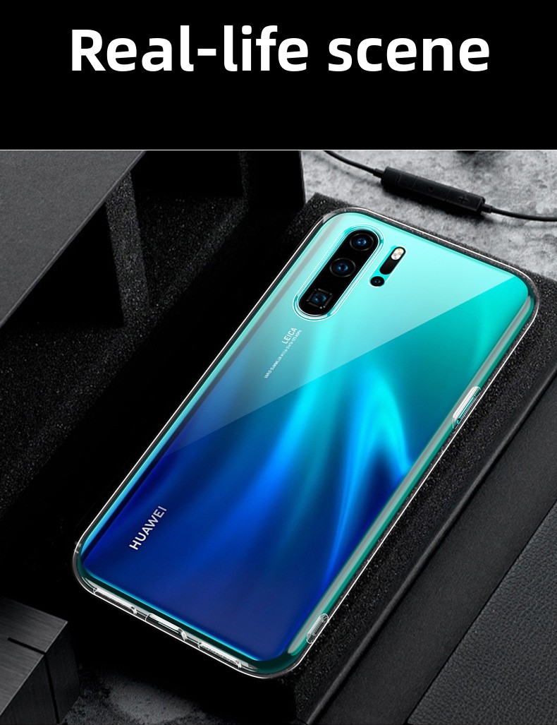 Transparent Silicone Phone Case for Huawei P Series %