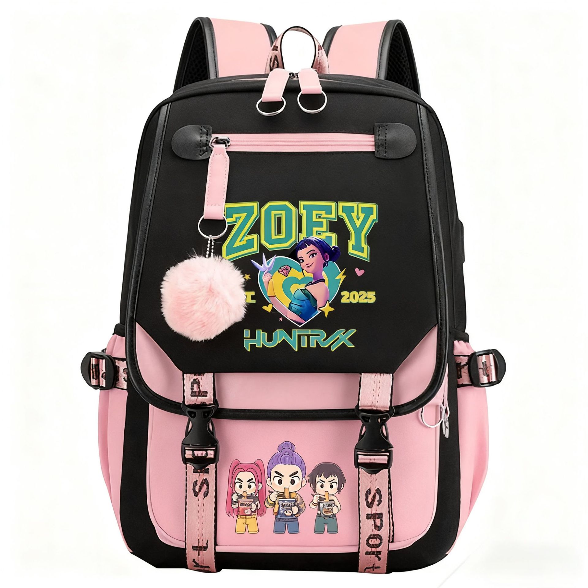 Kawaii Anime Cartoon Character Backpack School Bag Teen Girls Boys Cute Daypack