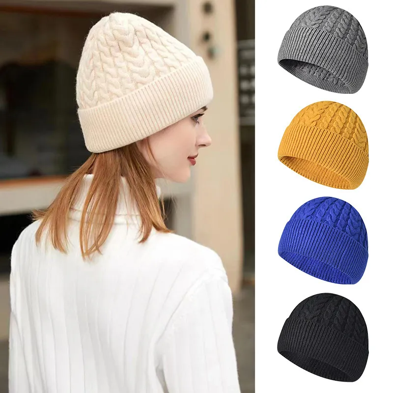 Cable Knit Warm Beanie Hat