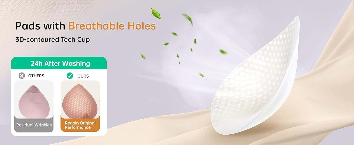Wireless seamless bra details