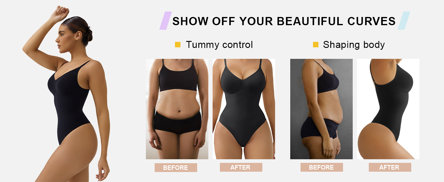 shapewear tummy control sculpt seamless bodysuit undergarments snatched compression daily wear