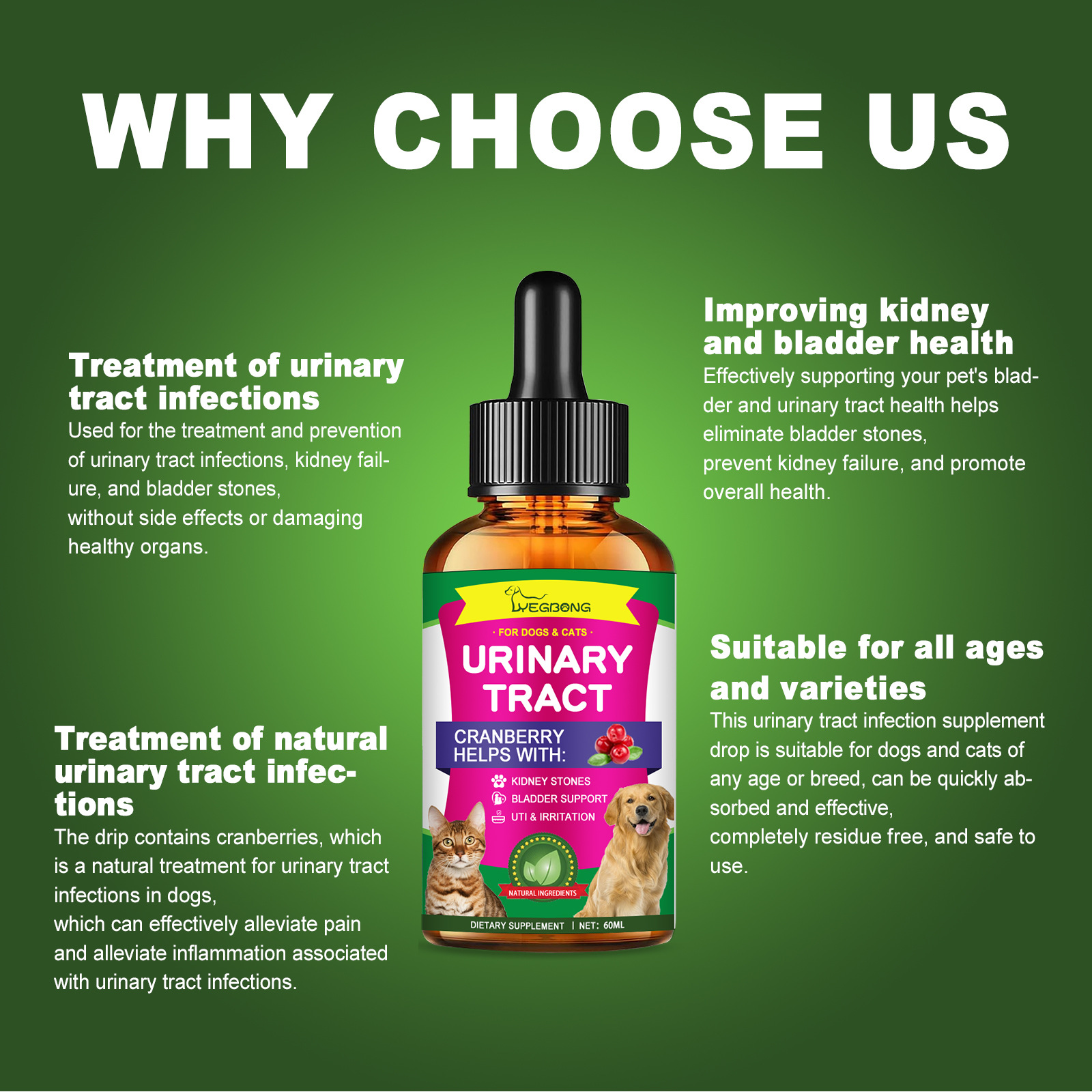 Gentle daily care liquid for pets skin health