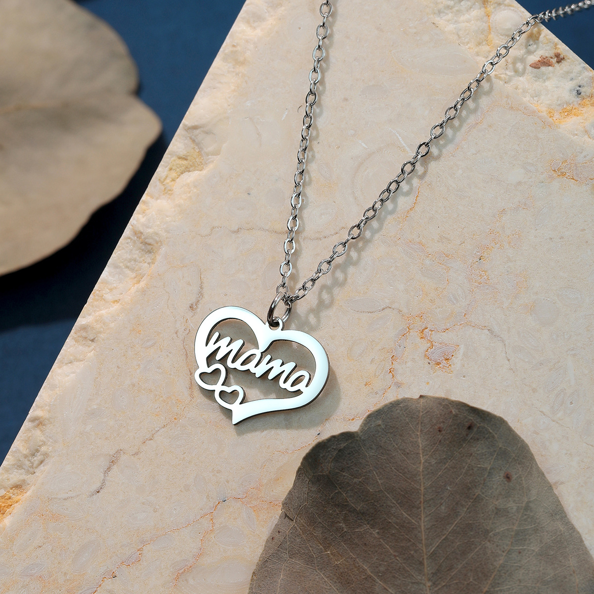 Heart Necklace Steel