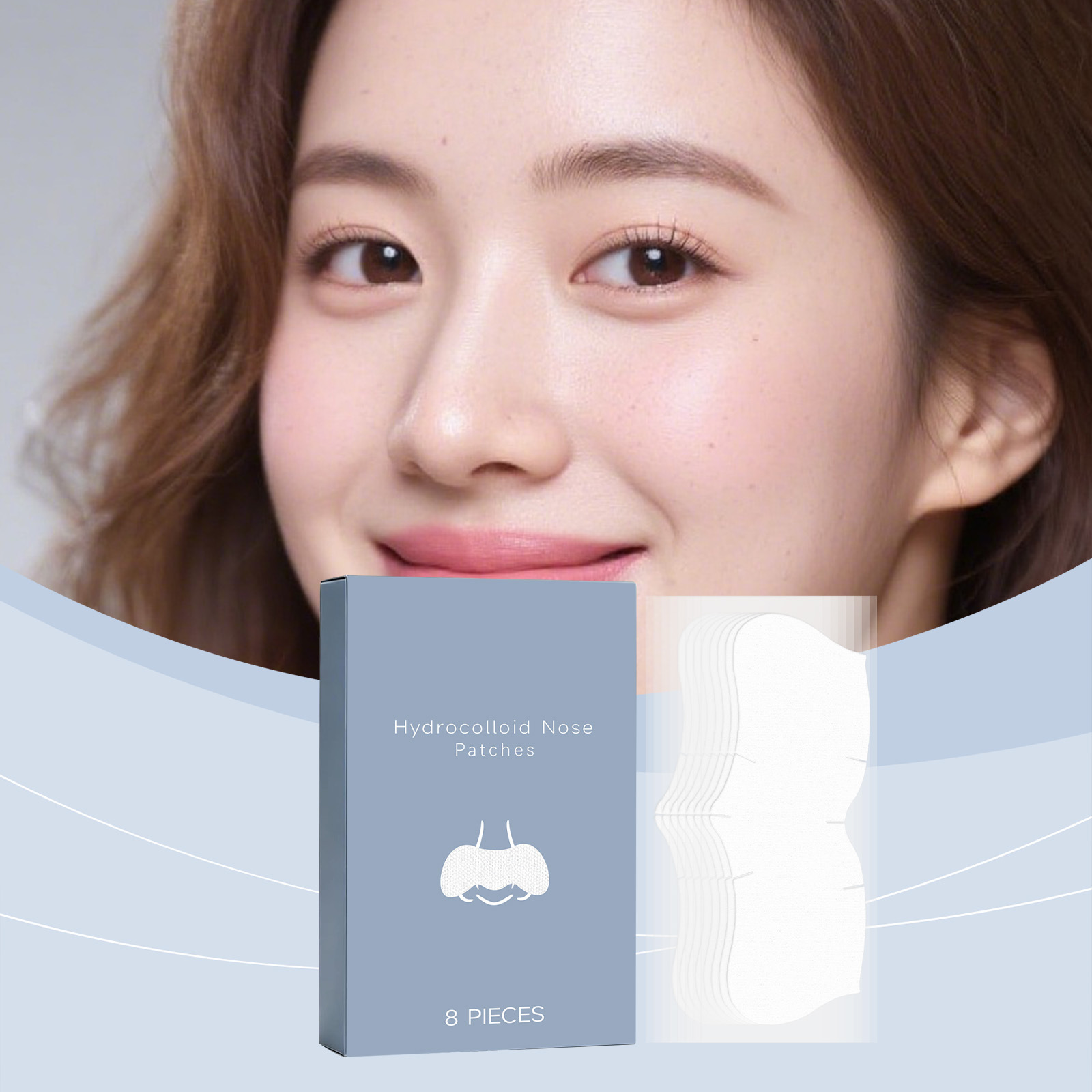 Pore-Cleansing Nose Strips - Blackhead Remover Pack of 8