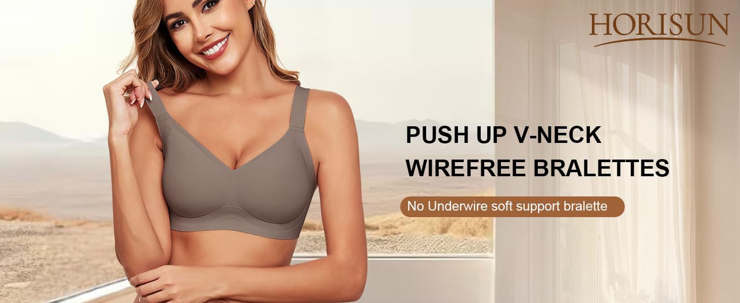 wireless push up bra