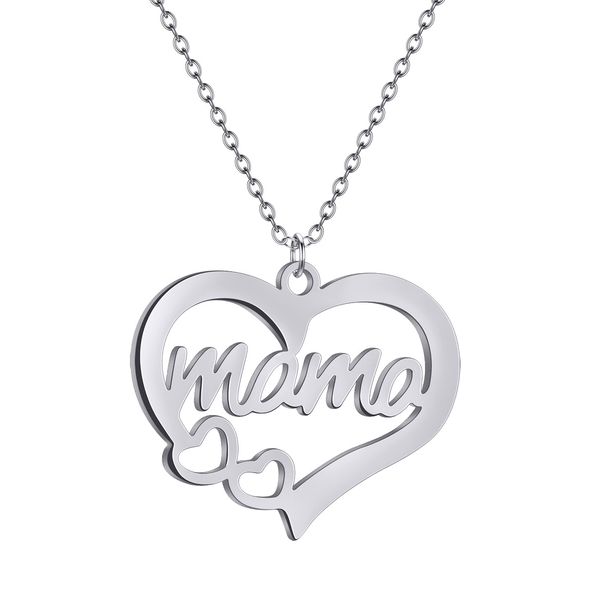 Heart Necklace On Model