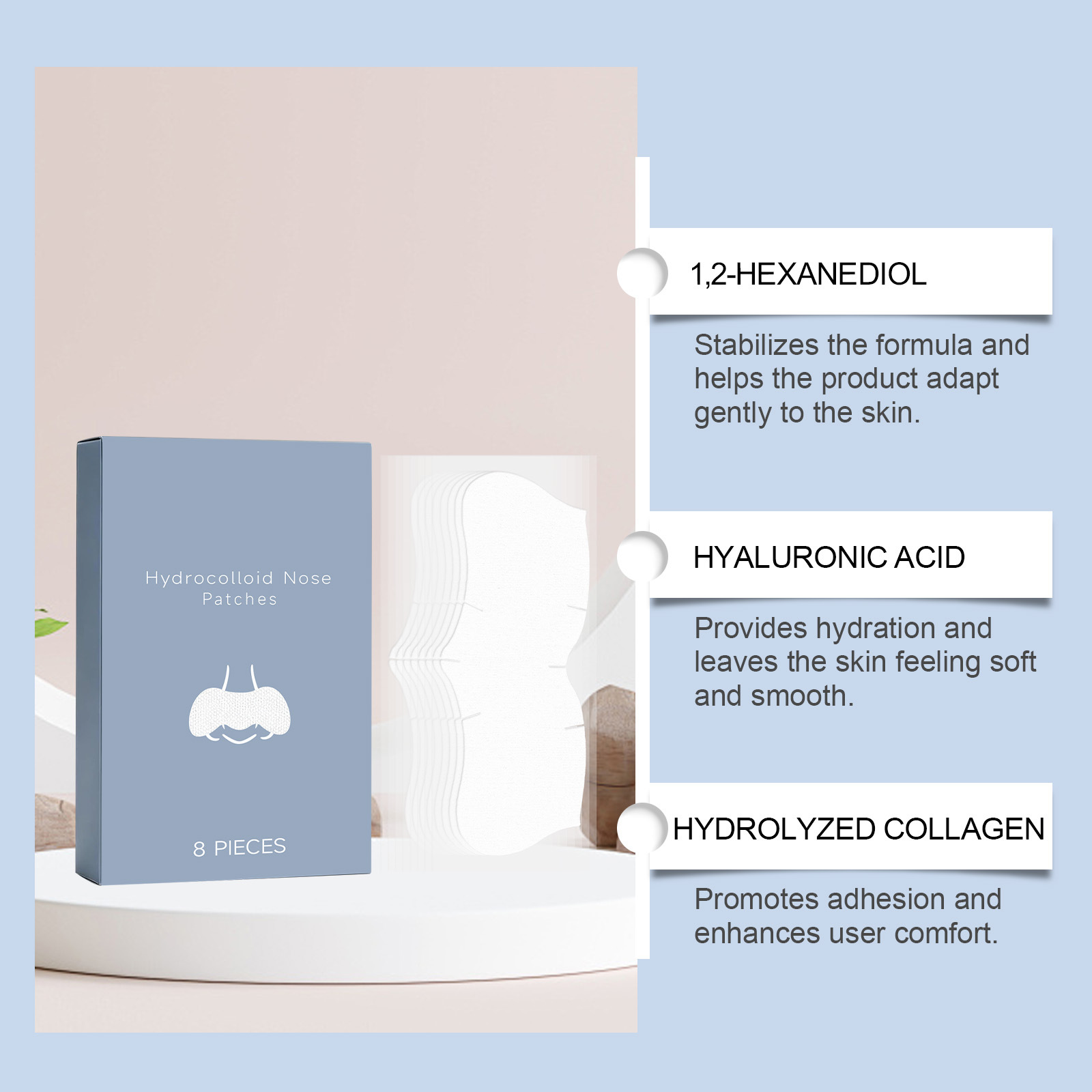 Pore-Cleansing Nose Strips - Easy Application