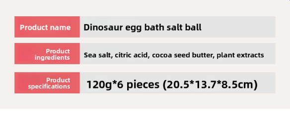 Dinosaur Egg Bath Salt Balls - Exfoliating Benefits