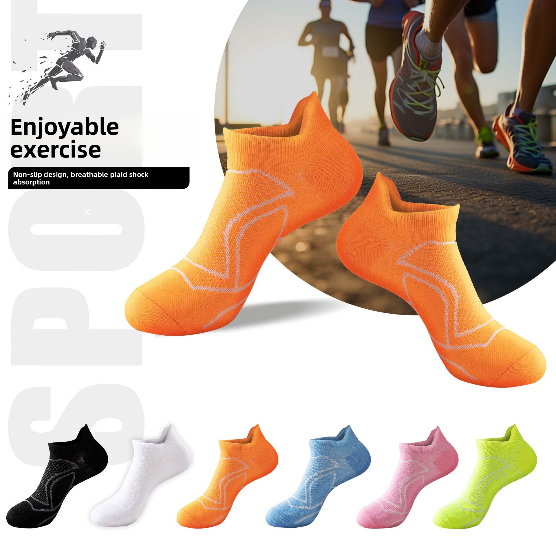 Breathable Quick-Dry Sports Running Socks 1
