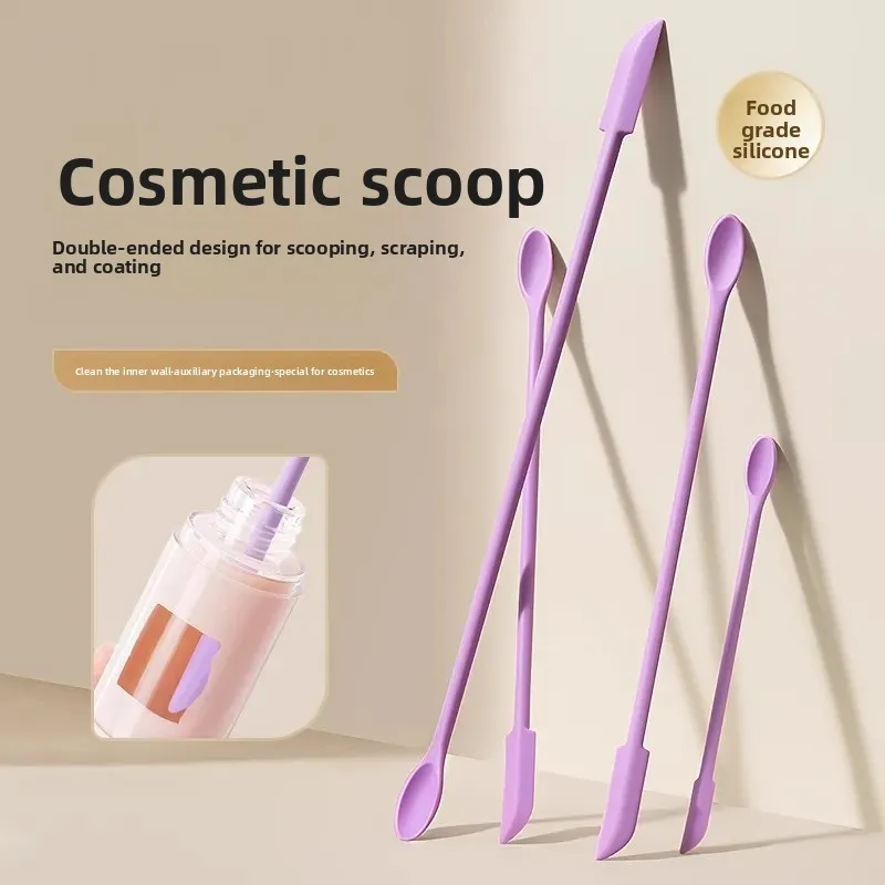 Mini Double-Headed Silicone Spatula for Cosmetics and Food