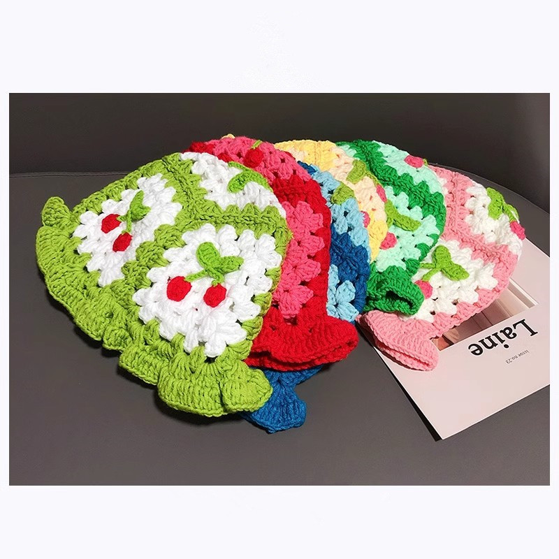 Knitted Bucket Hat White