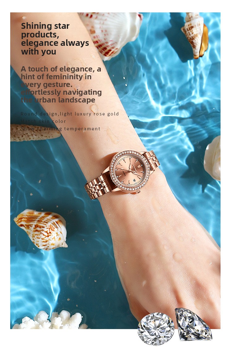 Luxury Women's Watch White Dial