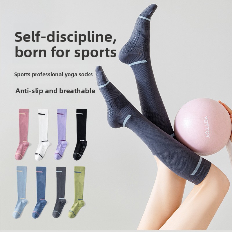 Yoga Compression Socks Non-Slip Workout Calf Socks 1