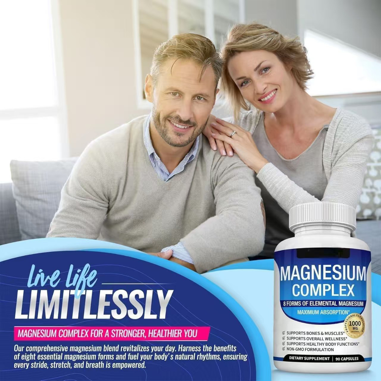 Blue Blood Sugar Magnesium Complex Capsules 3