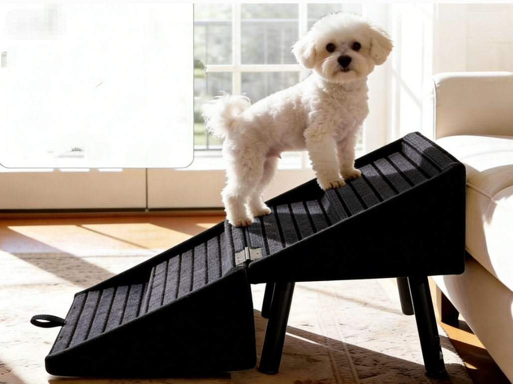 Freestanding Wooden Dog Ramp Stairs