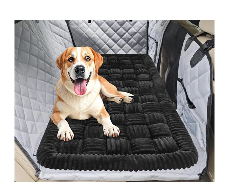 Huxpaw plush mat in living room