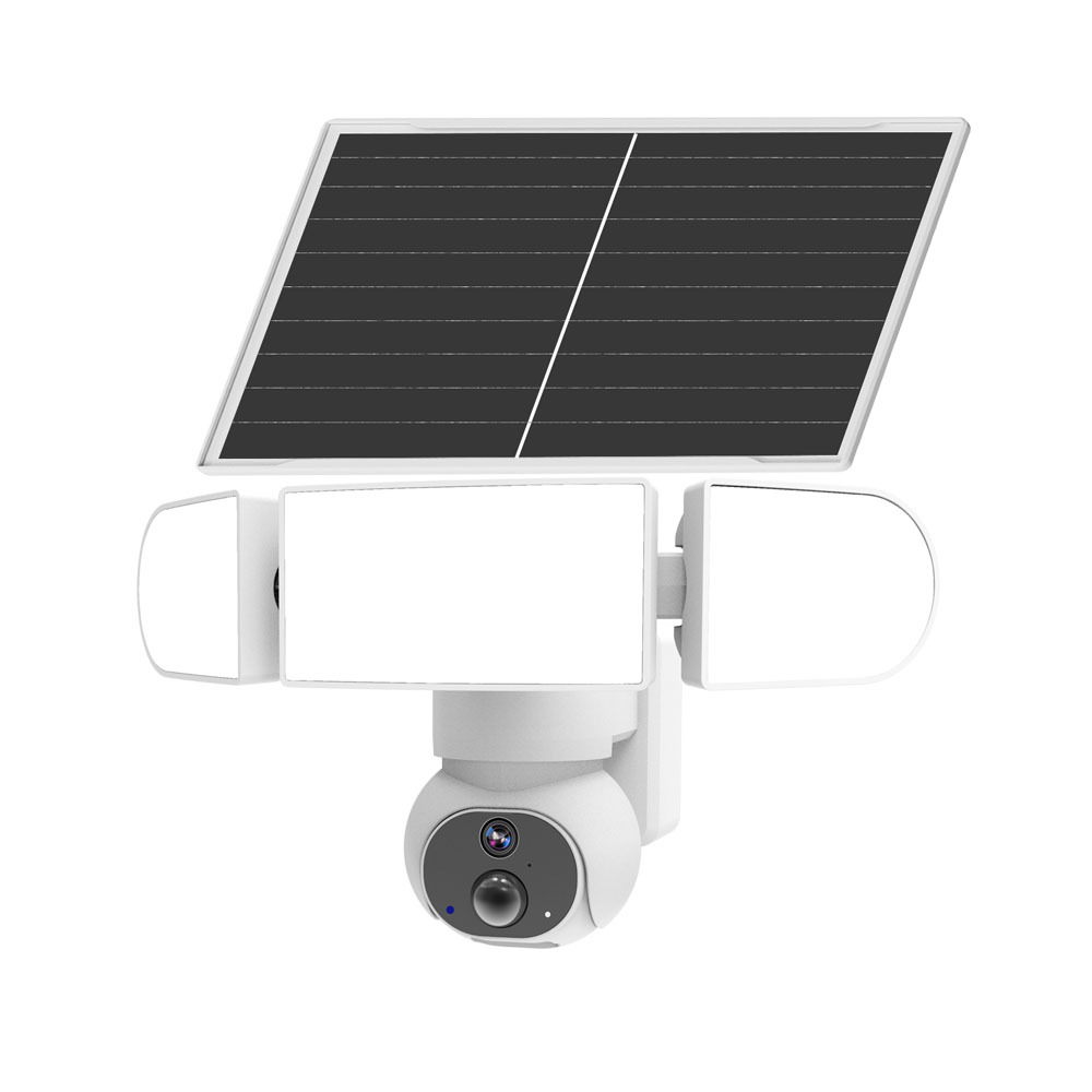 4MP Solar Security Camera 1500LM Floodlight 4G WiFi Motion Sensor IP65 CCTV