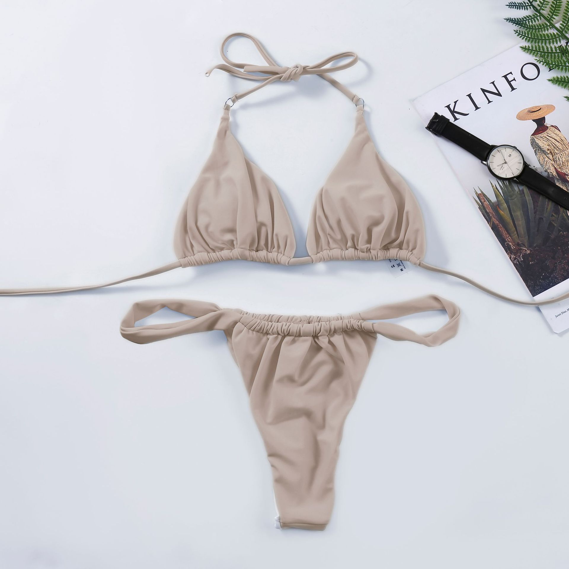 Women's Solid Bikini Swimsuit 23
