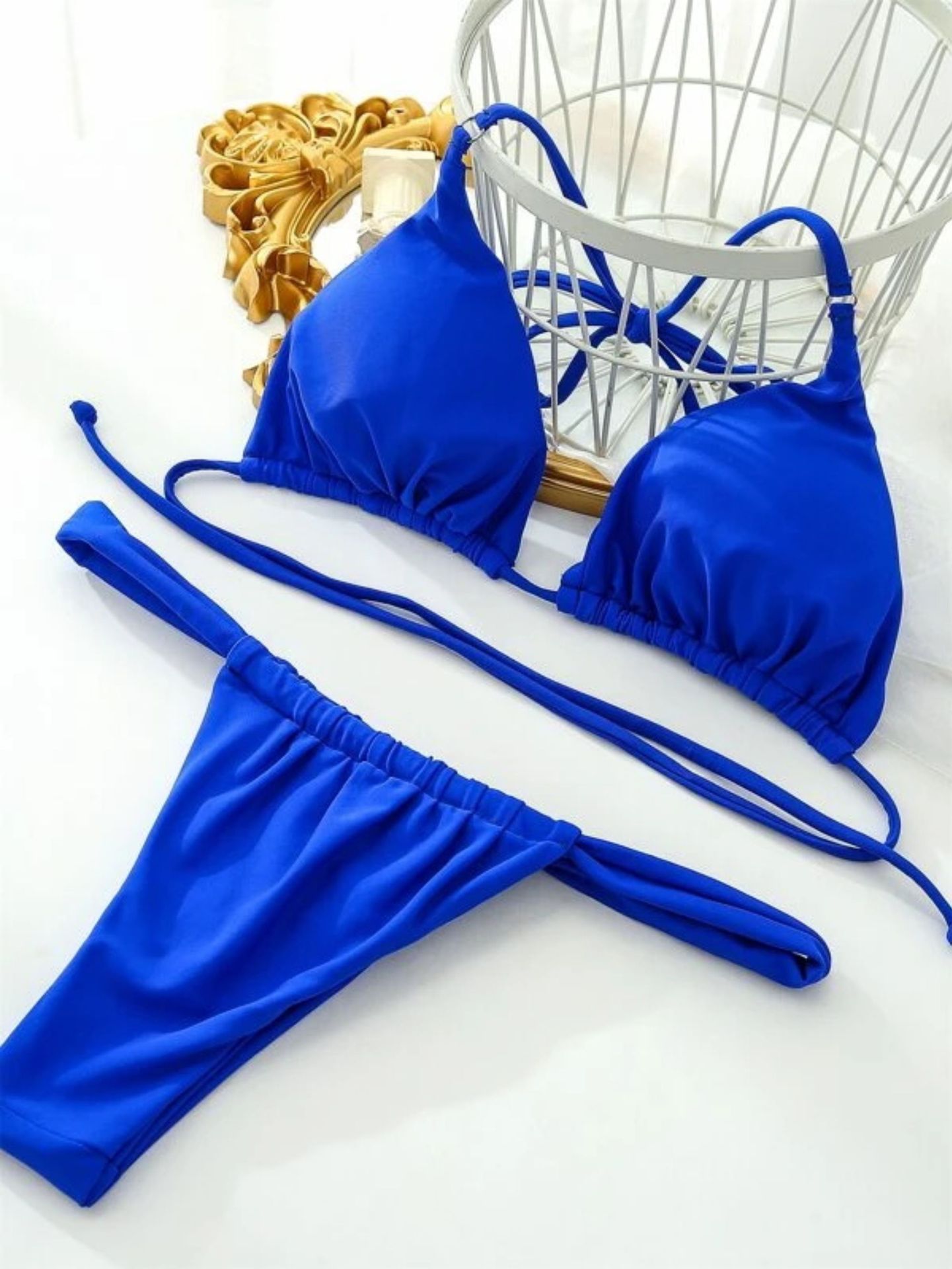 Women's Solid Bikini Swimsuit 2