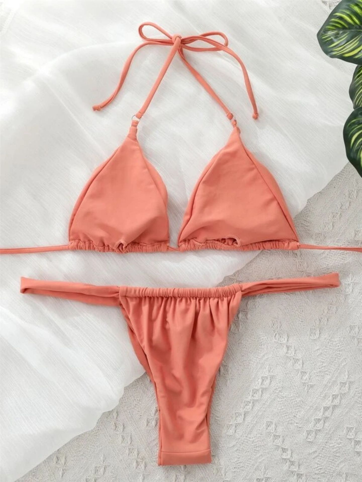 Women's Solid Bikini Swimsuit 18