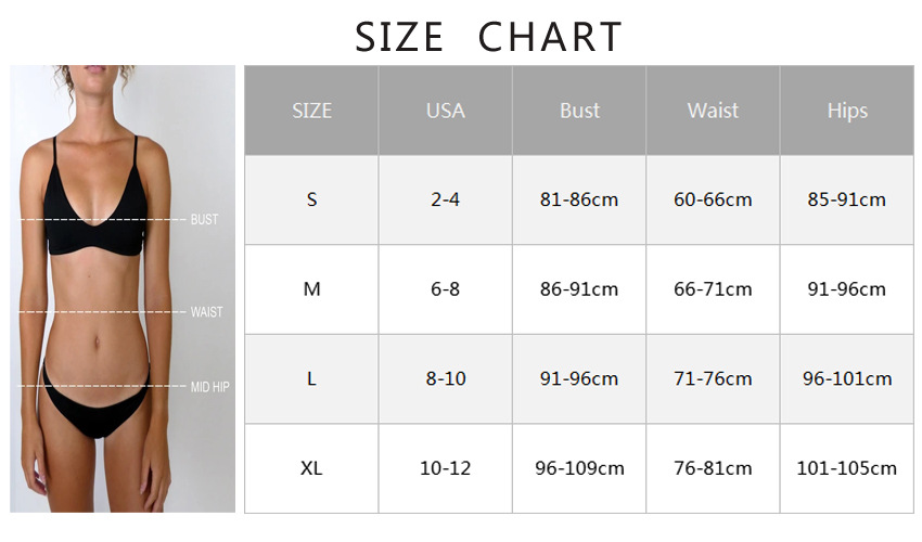 Women's Solid Bikini Swimsuit 24