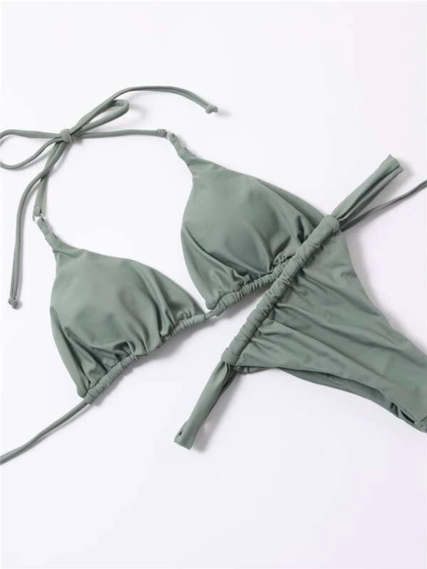 Women's Solid Bikini Swimsuit 14