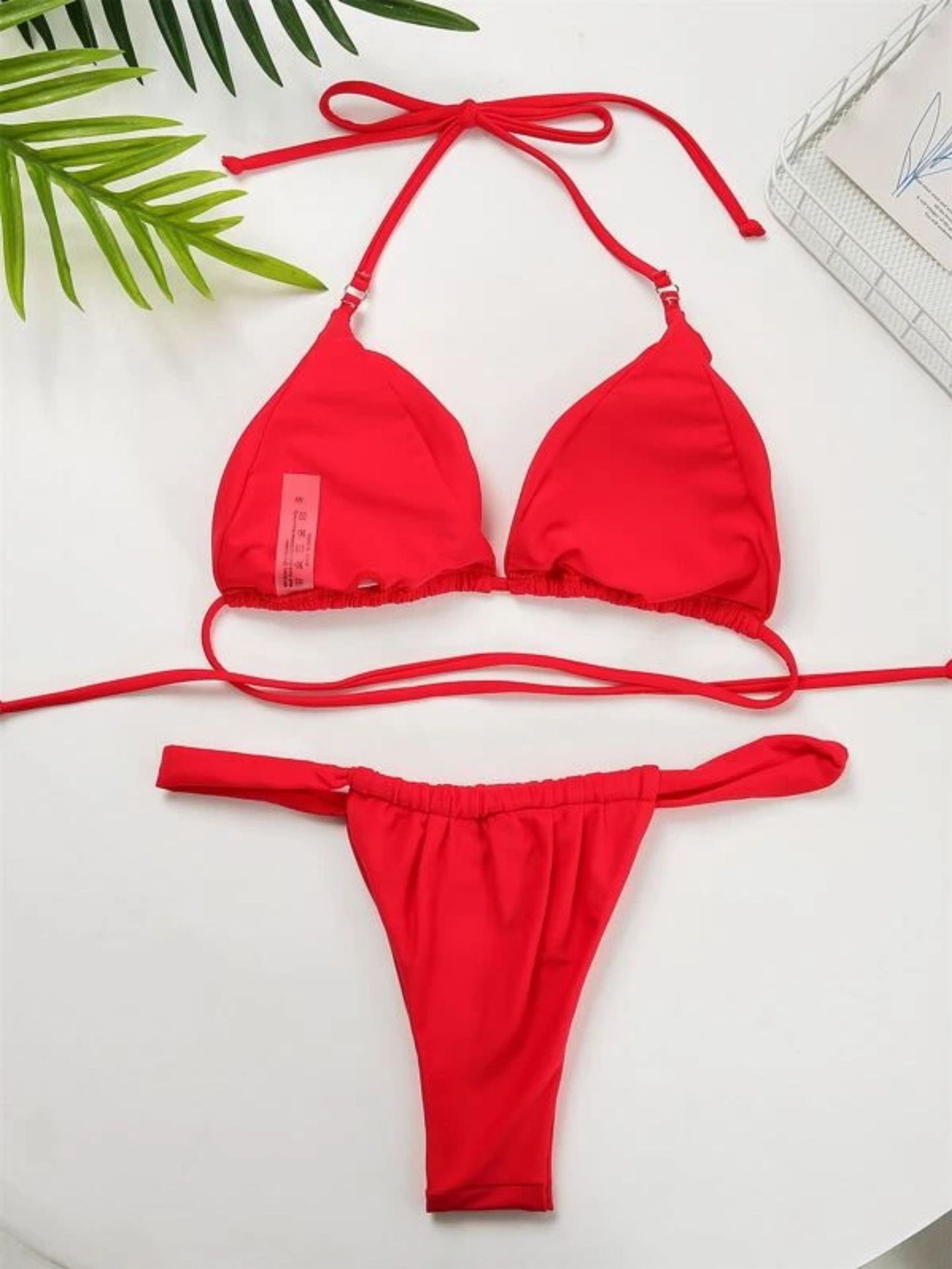 Women's Solid Bikini Swimsuit 7