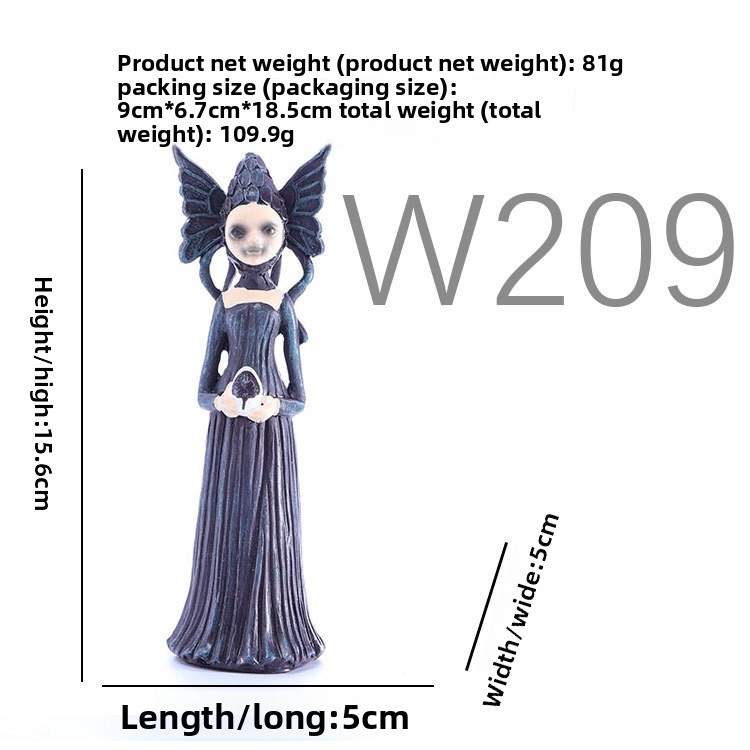 Halloween Witch Resin Garden Ornament - product details