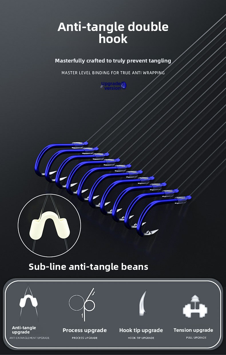 Blue Ghost Tooth hooks - angle 1
