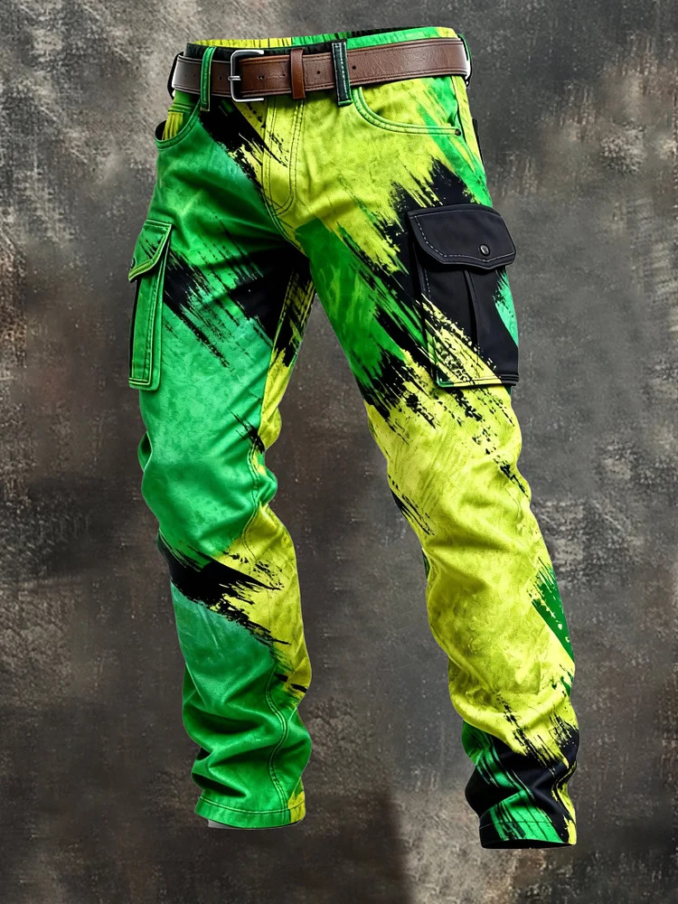 Vintage Denim Cargo Pants for Men